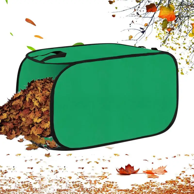 

Leaf Dustpan With Handle Portable Leaf Collection Bag Reusable Waste Pick Up Pouches With Handle Foldable For Trash