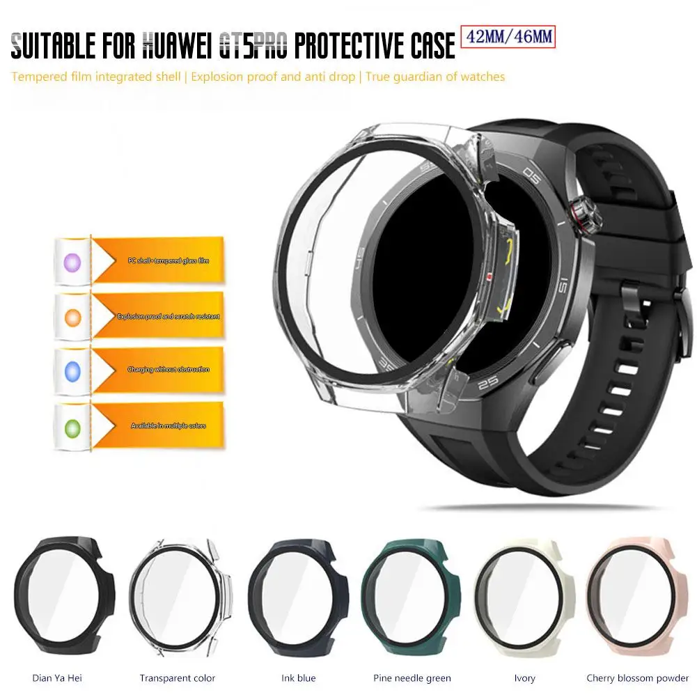  for huawei GT5PRO Protective Case Smart Watch WATCH GT5 PRO Tempered Film Integrated Case