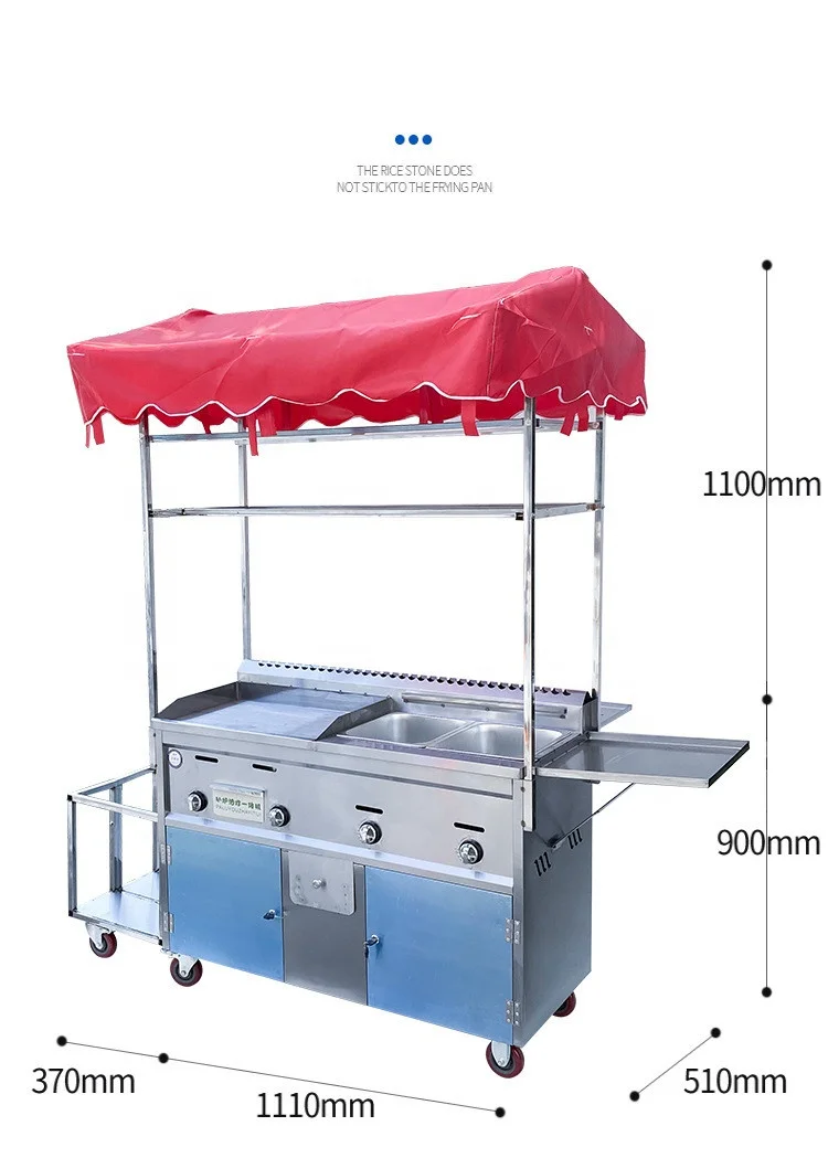 Mobile Food Truck Trailer Stainless Steel Quick Snack Hot Dog Dining Truck