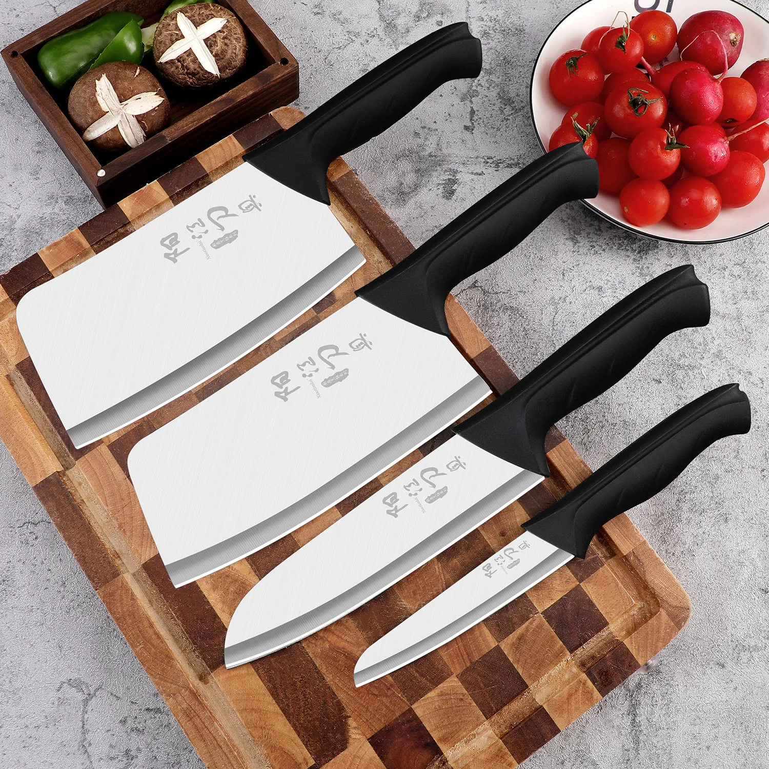 Kitchen knife, household kitchen knife Tools, sharp stainless steel blade knife set for cutting meat and fruits and vegetables