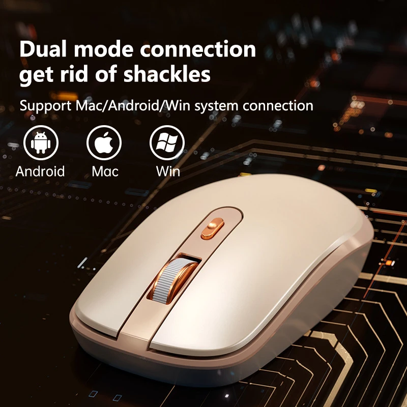 Wireless 2.4G Computer Mouse Cute Pink Mute 2400DPI Office Optical Mause Ergonomic Wired Lightweight Gaming Mice For Laptop PC