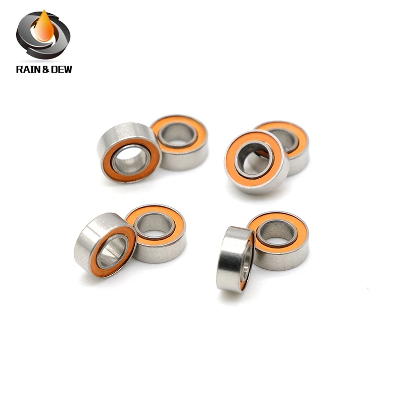 

10Pcs SMR84 2RS CB 4x8x3 mm Stainless steel hybrid ceramic bearing ABEC7 Without Grease Fast Turning