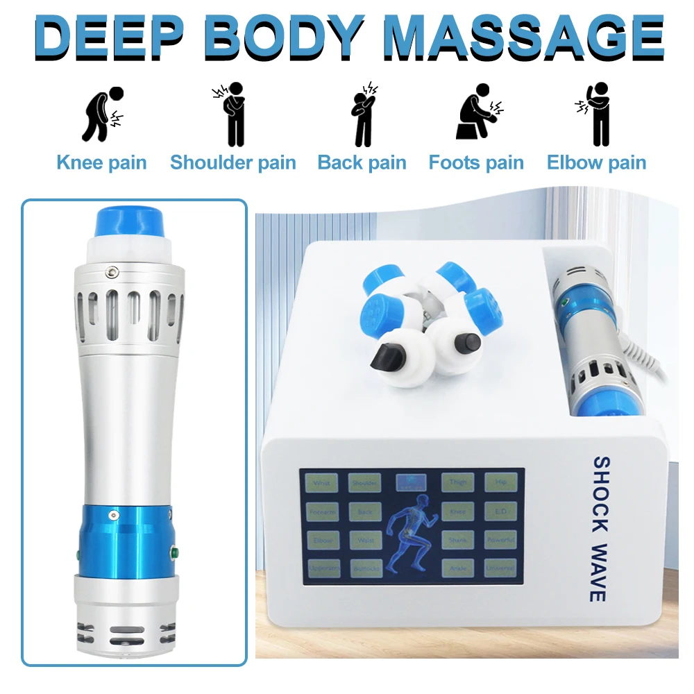 300MJ Shockwave Therapy Machine 7 Heads Effectively Therapy Arthritis Pain Massage Relaxation Relieve Body Fatigue Shock Wave
