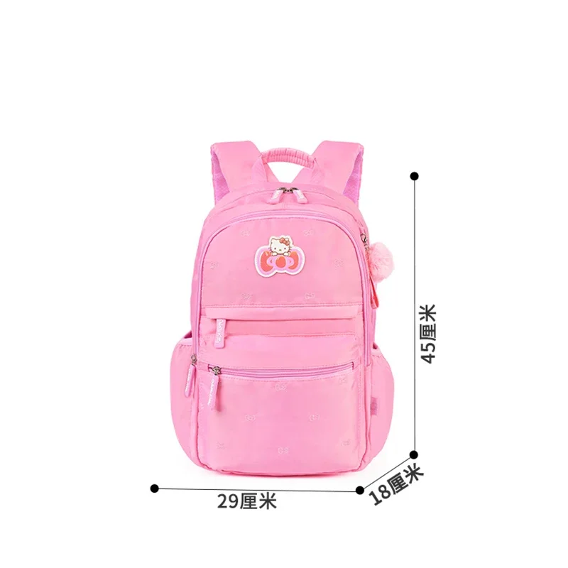 Hello Kitty Kids Backpack Girls Origin Genuine Kawaii Schoolbags Sanrio Backpack Purse Kids Bags for Girls Zipper Purse Backpack