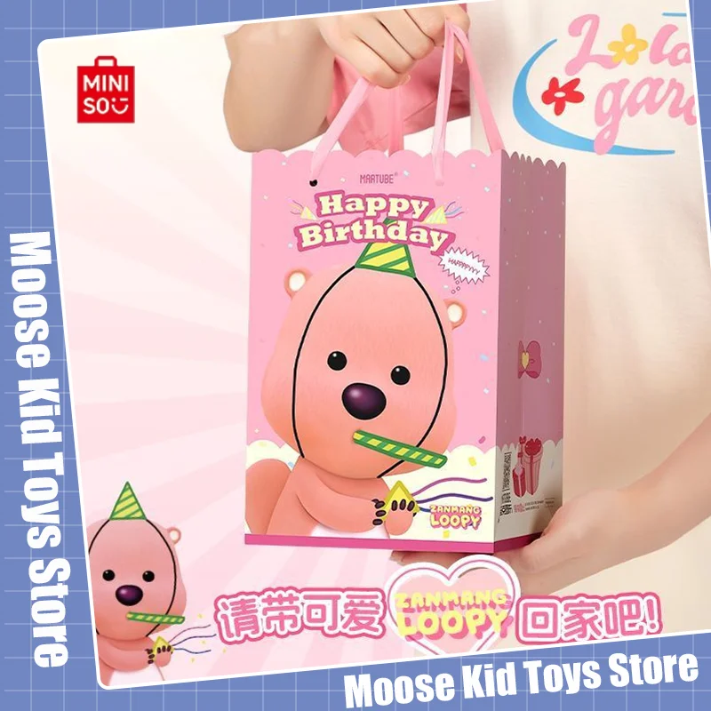 Miniso Kawaii Zanmeng Loopy Bluetooth Speaker Anime Figuur Loopy Draadloze Mini Speaker Kamer Versiering Ornamenten Speelgoed Voor Meisjes Geschenken