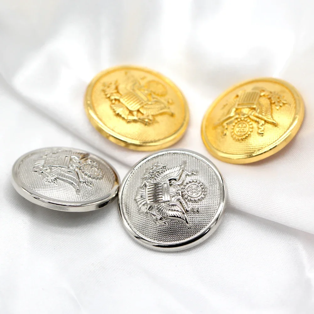 DOTOLLE 15/18/25 مللي متر النسر الذهب معطف معدني أزرار للملابس بدلة على الموضة سترة Crafts بها بنفسك الحرف الخياطة اكسسوارات