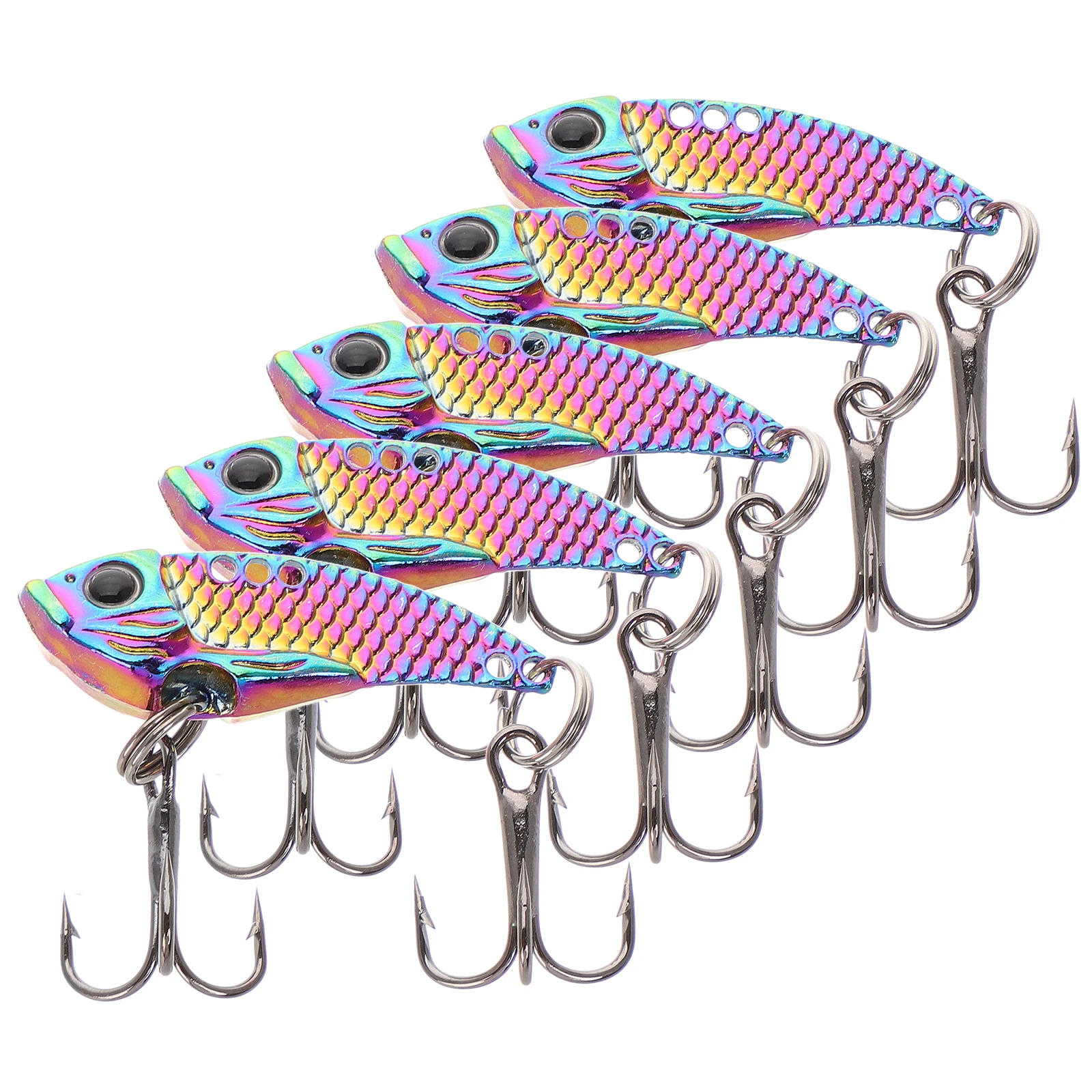 

5pcs Lightweight Lures for Bass Portable Fishing Lures Reusable Baits Outdoor Equipment Fish Shaped Lure Fishing Tools