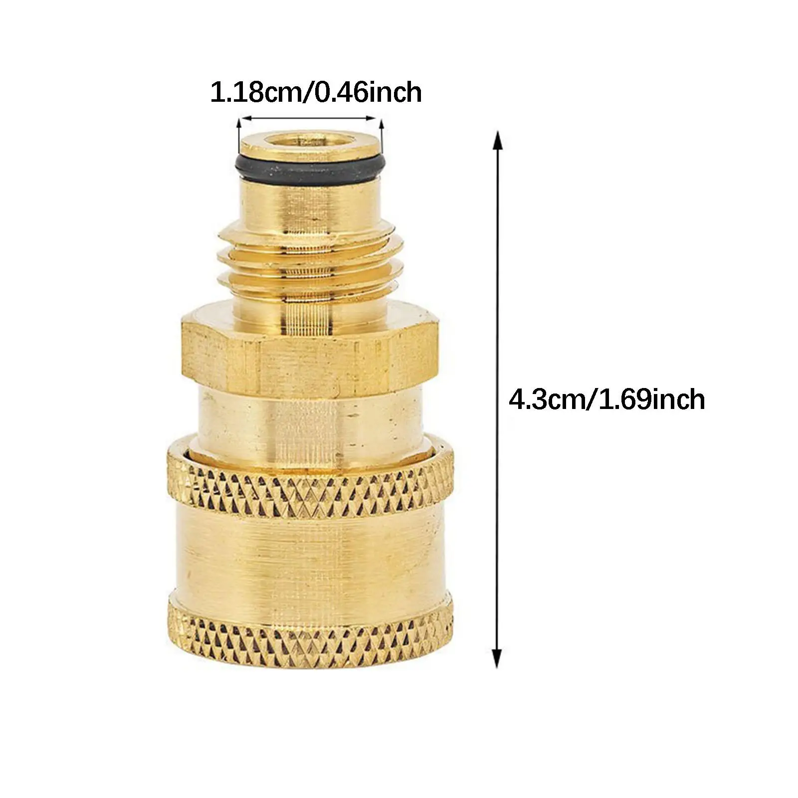 Pressure Washer Adapter Kit Quick Coupler Threaded Connector for Washing Machine Hose Plumbing High Pressure Use