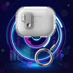 Silicone transparent Case For AirpPods Pro 2 Case Airpods 4 AirPods 3 cover Earphone wireless Protect Automatic Bounce Cover