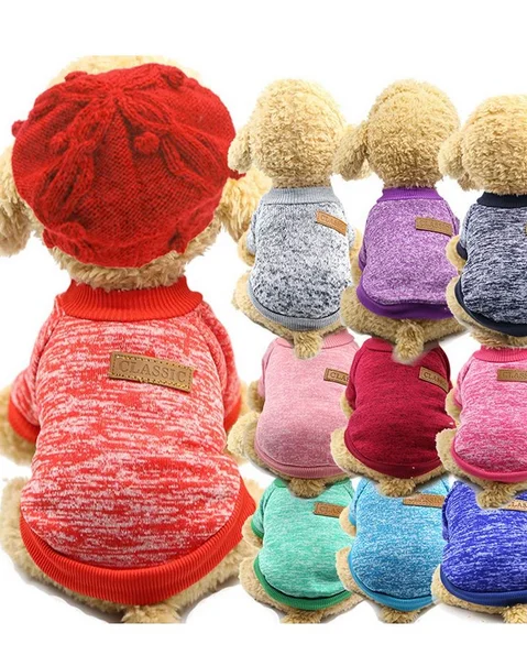 Sudadera Chaud Classique Pour Animaux De Compagnie Vêtements Pour Chiots Et Chatons Manteau Pour Petits Chiens Perros Suéteres