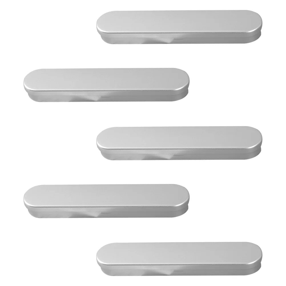 

5 Pcs Tinplate Pencil Case Storage Can Gift Boxes Bulk Wrapping Container Holders Cases