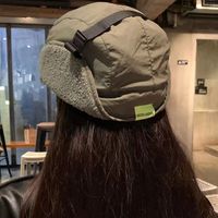 Fashion Lamb Wool Berber Fleece Cap Thickened Earflap Winter Sherpa Hat Soft Windproof Foldable Cap Outdoor