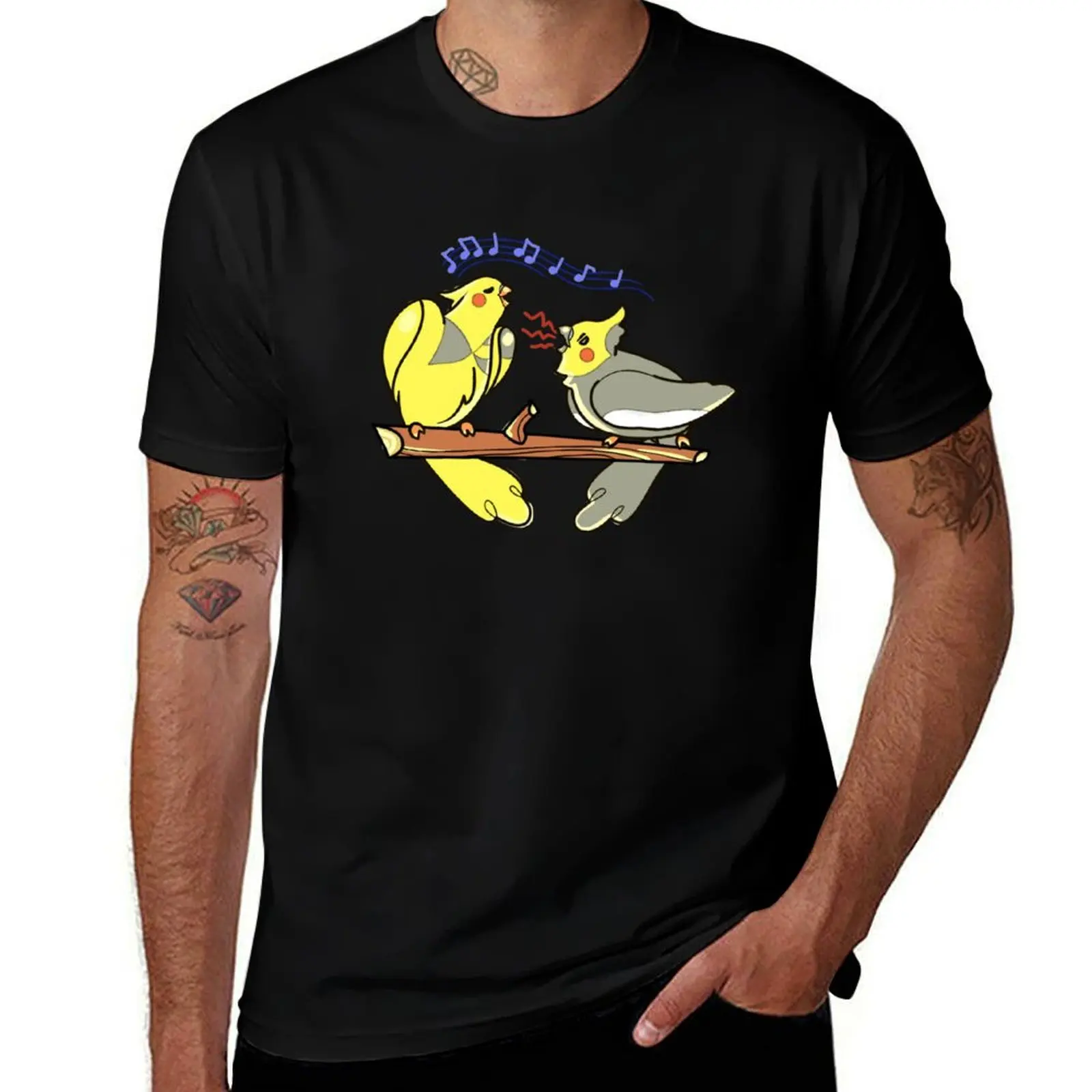 

Chip Cockatiel t Fish T-Shirt cotton man t and shirt the shirts Brothers print custom