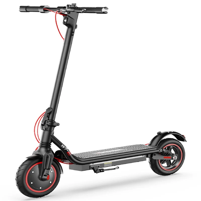 W7 Elektrische Scooter 8,5 inch 36V 10,5Ah 25-35km Bereik Dubbele Vering Zijverlichting App Besturing 35km/u Snelheid Elektrische Scooters