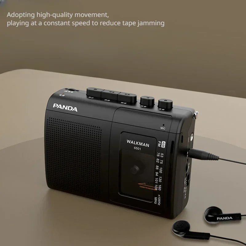 شريط محمول AM/FM راديو ريترو كاسيت مشغل موسيقى وكمان مسجلات الشريط مع مكبر الصوت دعم 3.5 مللي متر سماعة اللعب