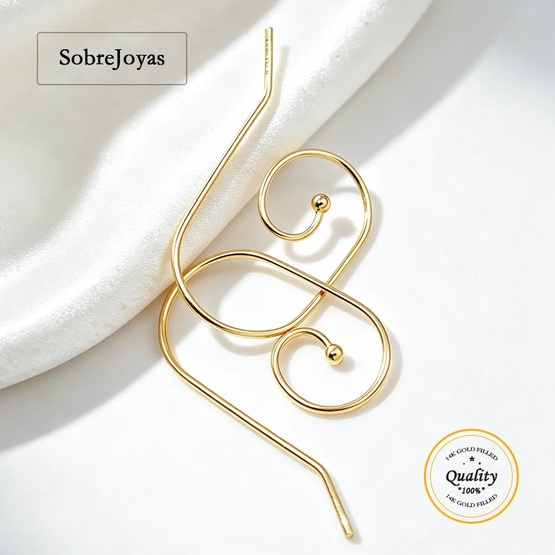 

Interchangeable Ball End Ear Wire 14K Gold Filled Ball End Ear Wire for Jewelry Making Handmde Earrings Accessories DIY