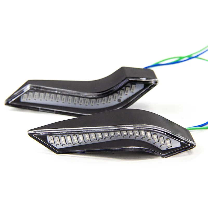 دراجة نارية مرايا الرؤية الخلفية وامض إشارات أضواء العالمي للدراجات النارية مرآة صغيرة Led بدوره المتعري الوامض ضوء المؤشر