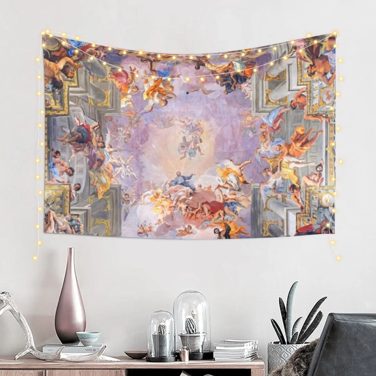 Apotheosis of Saint Ignatius by Andrea del Pozzo Tapestry Room Decor Aesthetic Anime Decor Tapestry