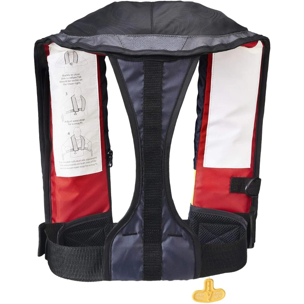 35 Inflatable Life Jacket PFD for Adults |  Automatic Self Inflating Life Vest Preserver with Manual Ripcord