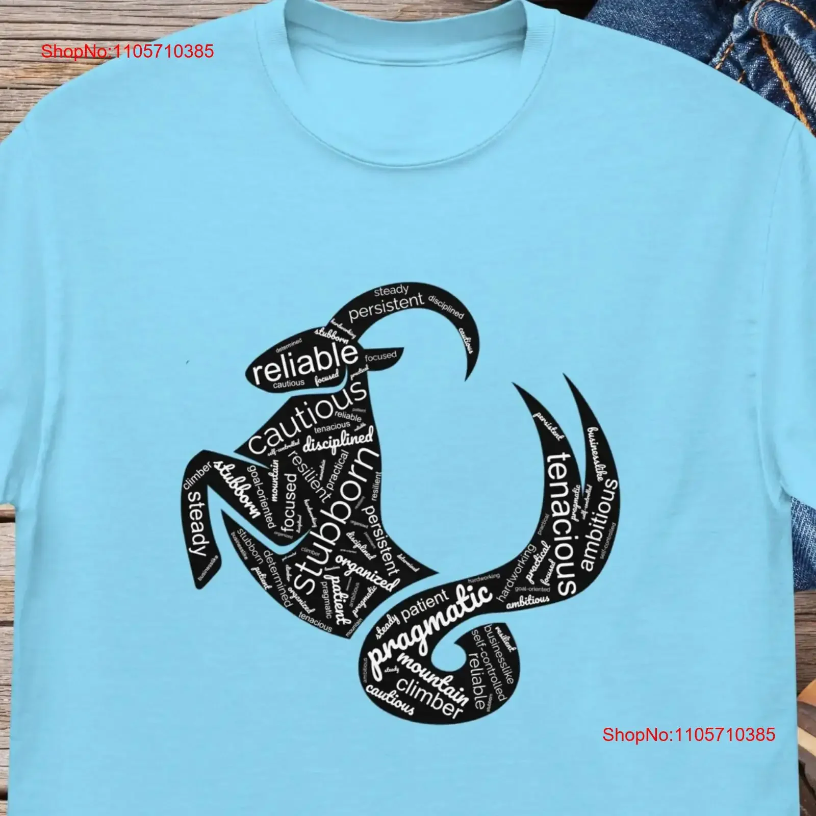 Capricorn T Shirt for Birthday Zodiac Sign Idea vintage Washed homme Versatile Unisex Soft Casual Slightly Stretched