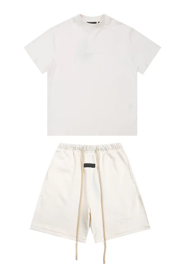 العلامة التجارية الكلاسيكية سحابة سلسلة شعار صغير طباعة تي شيرت والسراويل مجموعة أزياء الشارع العلامة التجارية تي شيرت طاقم الرقبة قمم السراويل مجموعات #5