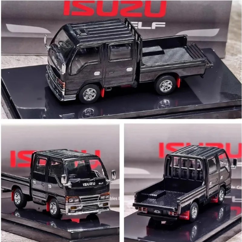 

Модель 1:64 ISUZU Box Truck, литая под давлением модель автомобиля из сплава, игрушка для мальчиков, коллекционный дисплей для взрослых.