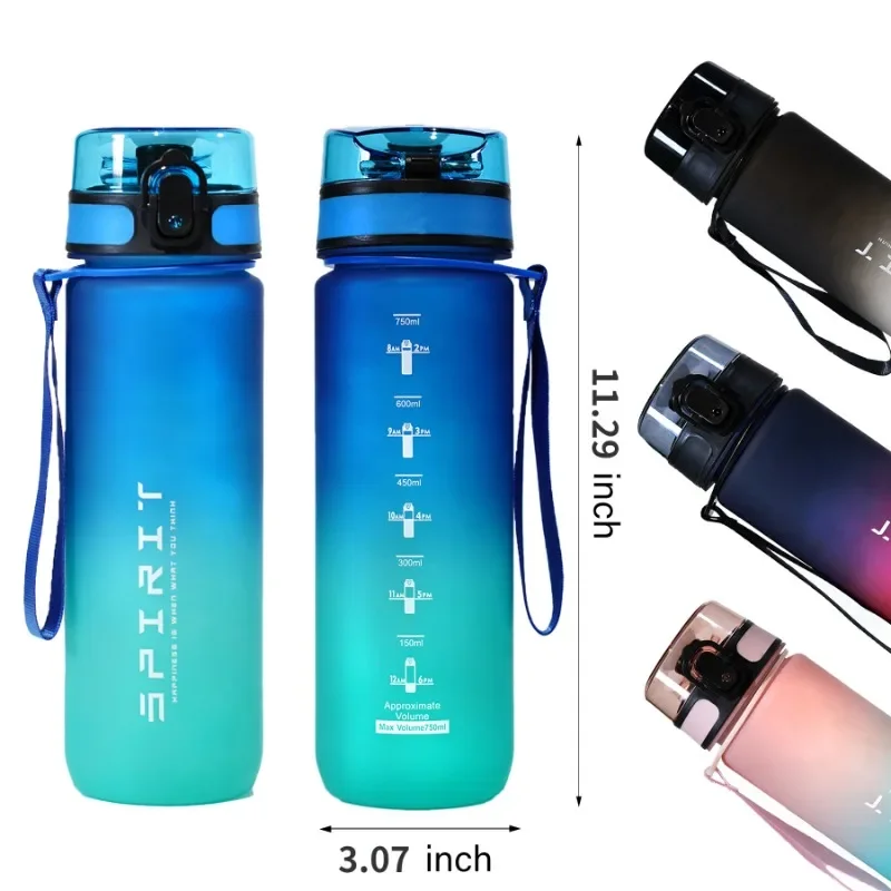 Detective Conan 1000ml Large Capacity Portable Space Cup Matte Gradient Sports Mug Simple and Portable Outdoor Sports Equipment