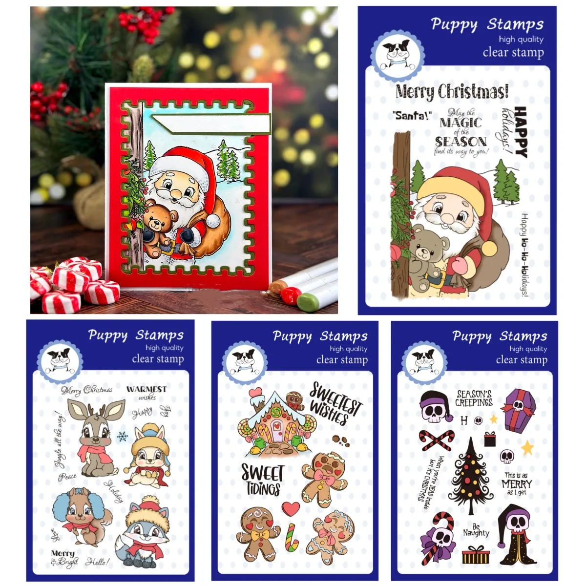 2024 Boże Narodzenie Santa Sweet House Woods Clear Stamps Scrapbook Embossed Handcraft Paper Card Album Craft Template Decoration