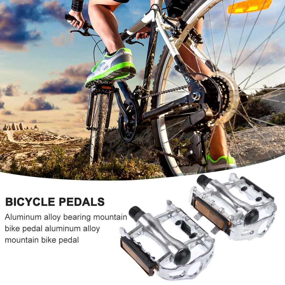 

Bicycle Flat Pedals Anti Slip Aluminum Lightweight Sealed Bearings Non-Slip Alloy Flat Pedals for MTB Mountain Bike