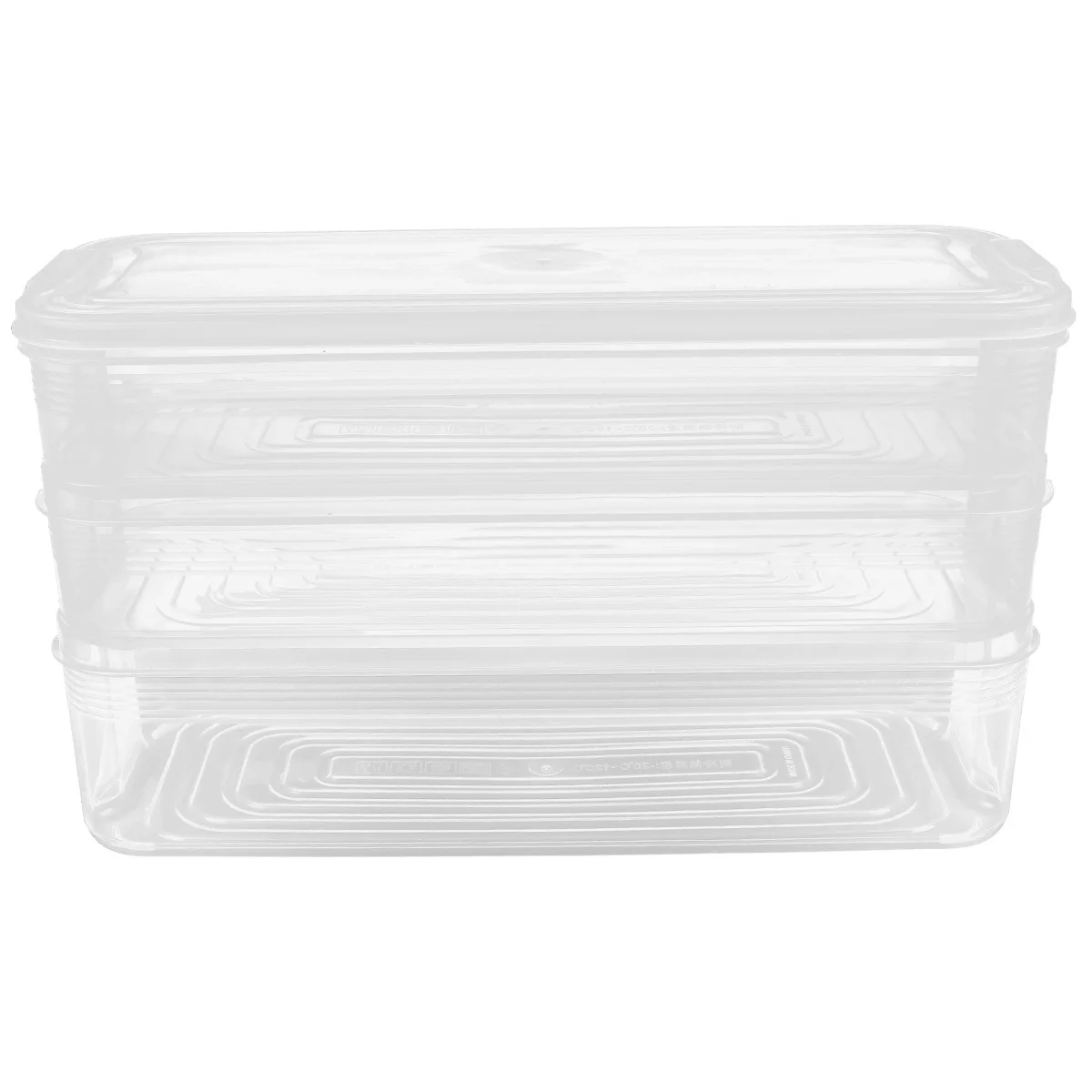 

Plastic Food Storage Containers Stackable Transparent For Refrigerator Organizer Dumpling Vegetable Seafood Crisper Box