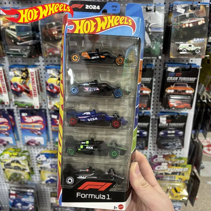 

Набор из 5 машинок Hot Wheels 1/64, коллекционные модели автомобилей Формулы-1 Ferrari, подарок для коллекционеров, в наличии