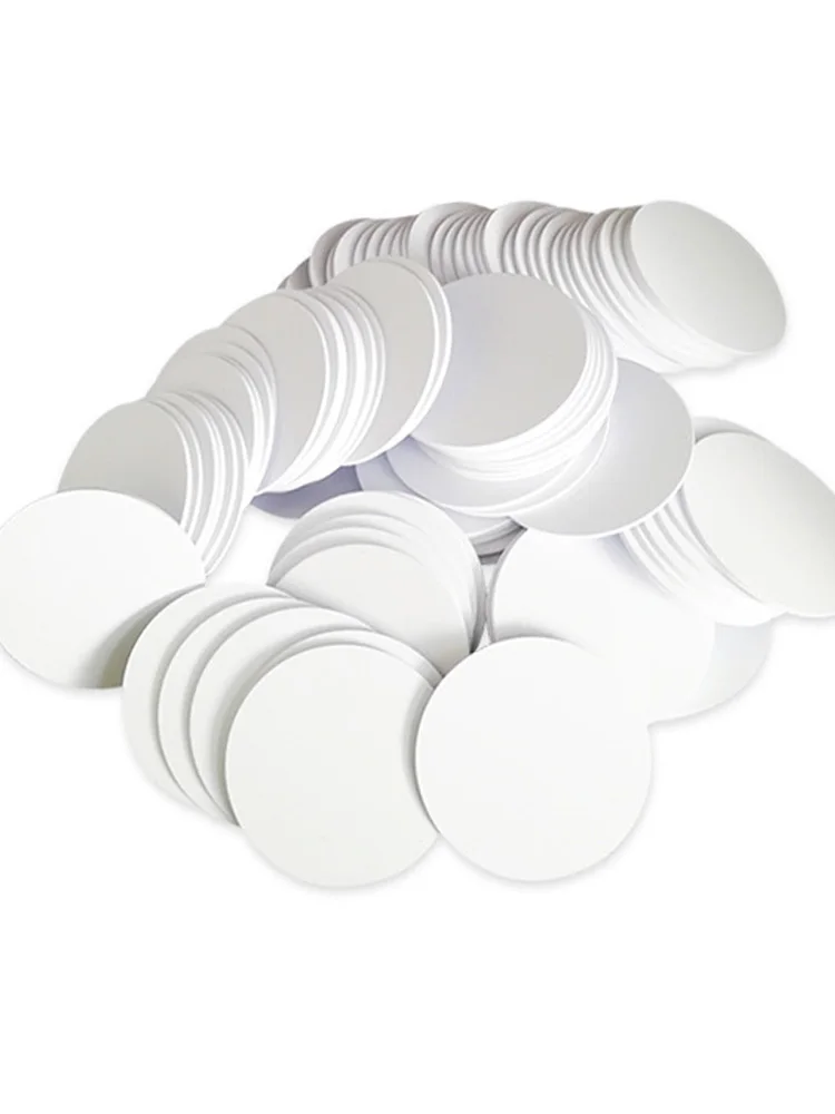 NFC 215 13,56 MHz NFC-muntbindkaart Badge ISO/EC14443A 25 mm waterbestendig PVC 215 E-label met zelfklevende achterkant - afbeelding 2