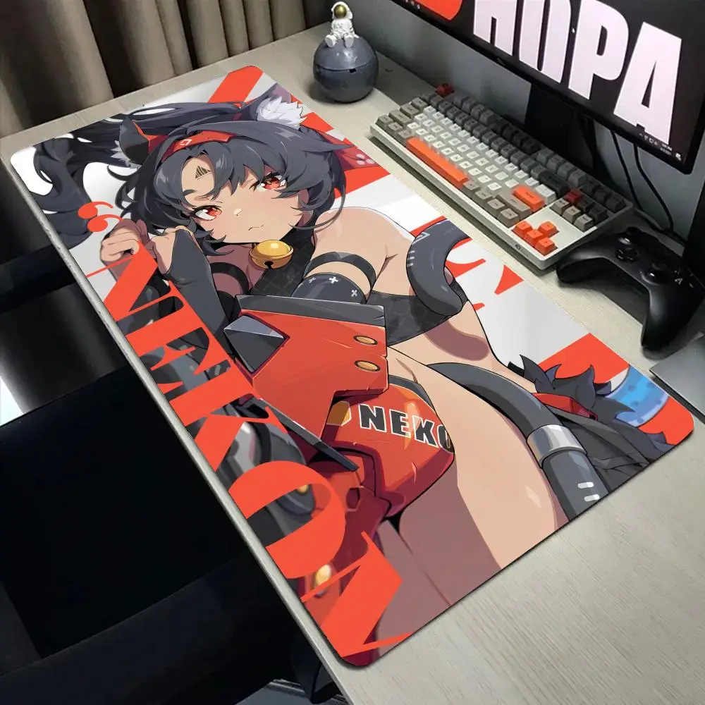 

Коврик для мыши Zenless Zone Zero ZZZ Ellen Zhu Yuan Miyabi Nicole Jane Yanagi Anby Lycaon, большой игровой резиновый коврик для клавиатуры с замком по краям