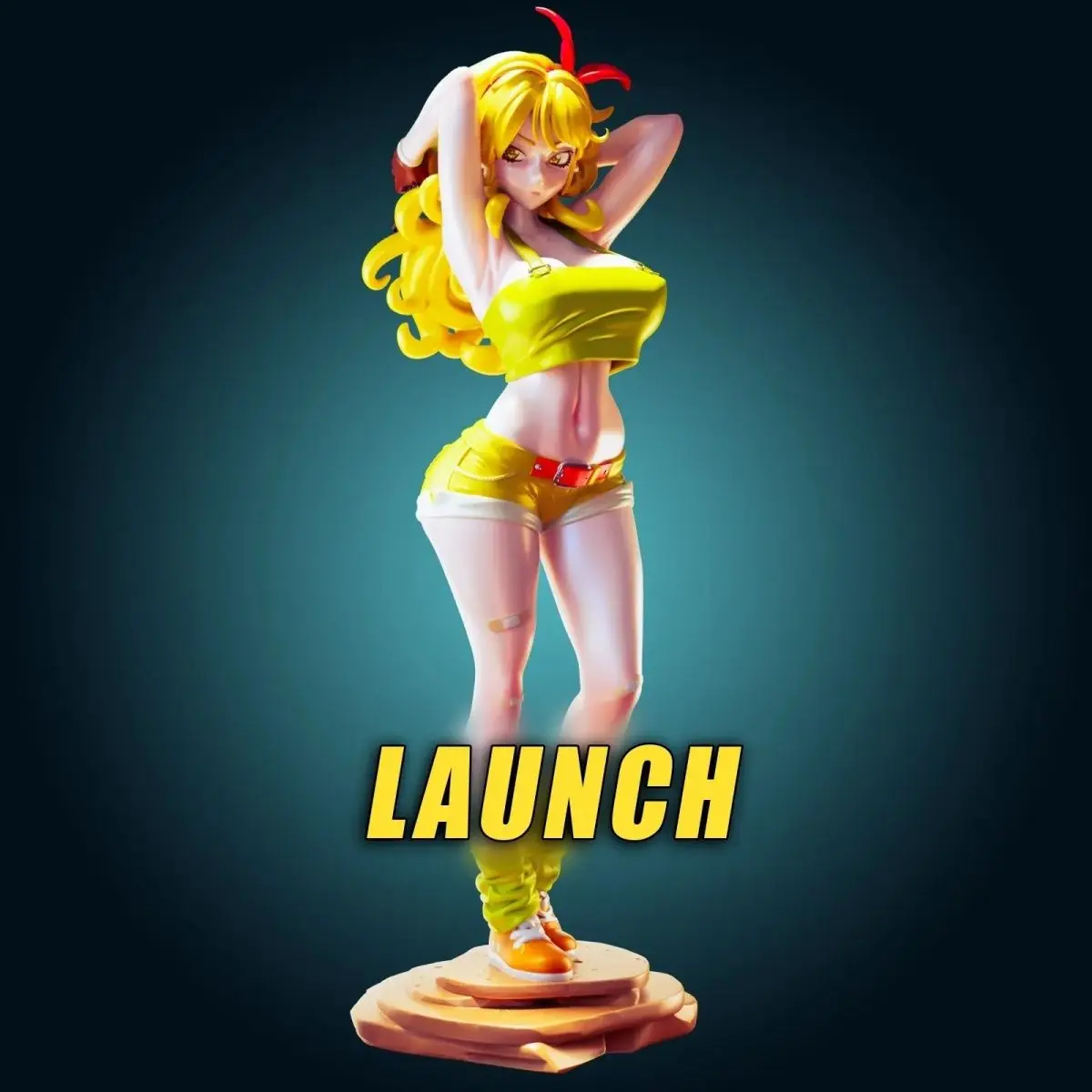 

1/24 Scale 80mm height Resin Figure Assemble Model Kit The feisty combative blonde girl Nsfw Two versions Unassembled Unpainted