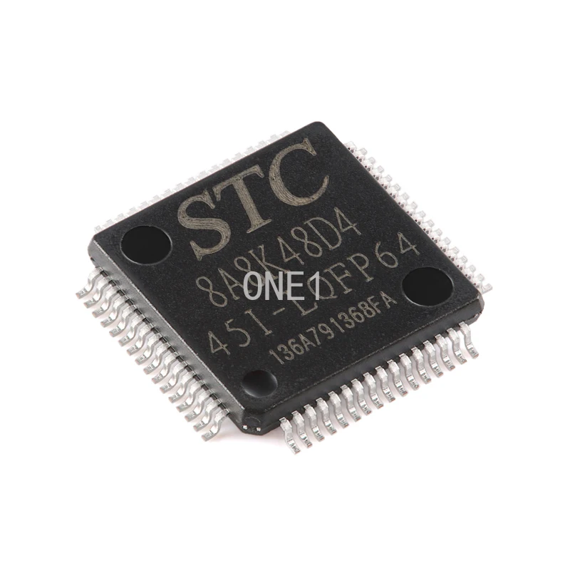 1PCS/lot New original STC8A8K48D4-45I-LQFP64 1T 8051 microprocessor microcontroller chip