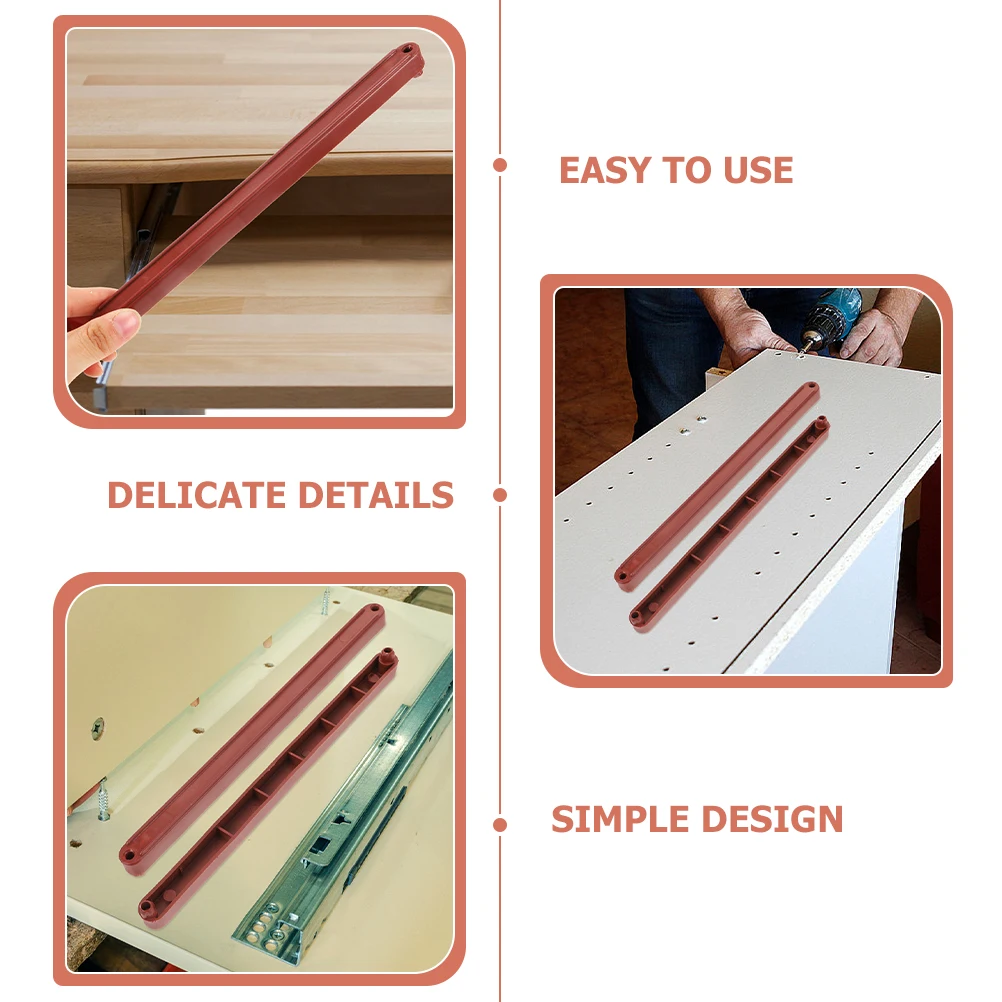 

2Sets 235mm Drawer Rails Versatile Use for Drawers and Cabinets Durable and Aesthetically Pleasing Drawer Rails