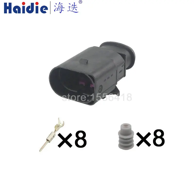 

1-100 Sets 8P Car Waterproof Sealed Connector 1J0973714 1J0973814 Automotive Radar Gearbox Electric Cable Socket 42121000