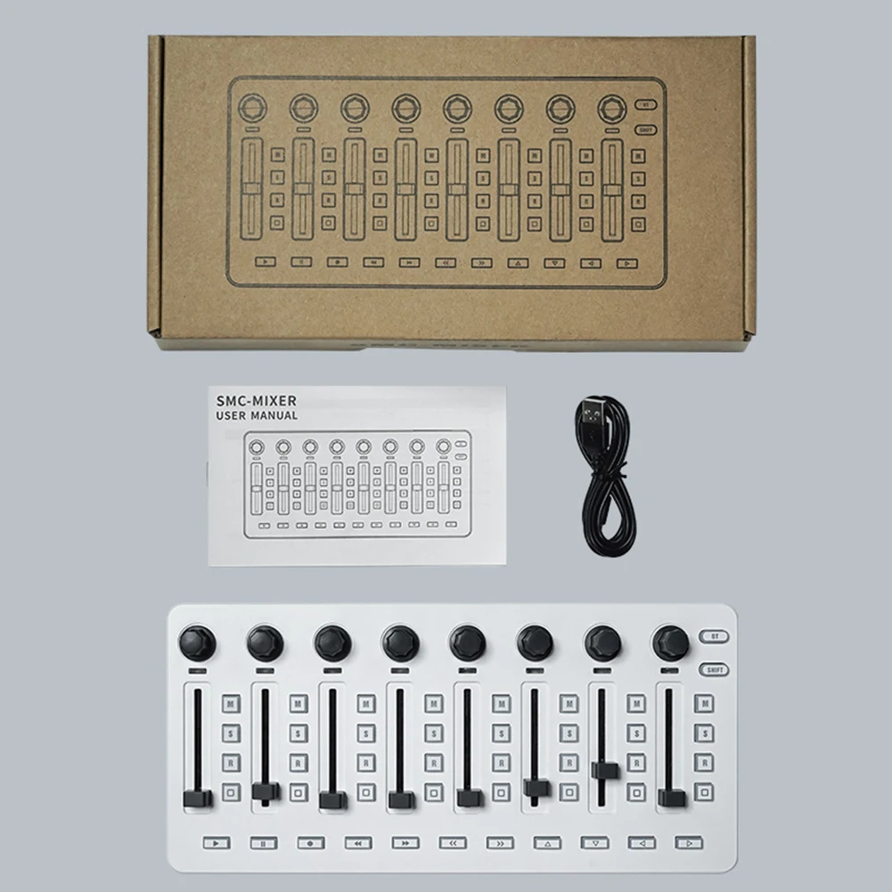 M-VAVE 무선 MIDI 믹싱 콘솔, BT 플라스틱 연결, USB 컨트롤러 부품