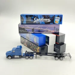 Ho Schaal 1:87 Trailing Truck Container Model Truck Kids Speelgoed Zand Tafel Scène Layout Diorama Kit 1Pcs