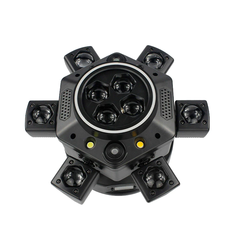 Volle Farbe LED 6-Arm-strahl Moving Head Licht Bee Eye Strobe Laser Wirkung Bühnenbeleuchtung DJ Disco Nachtclub Party Rotierende Lichter