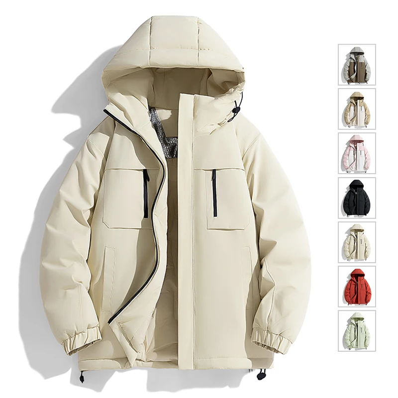 

New Couple's Windproof Warm Hiking Jackets Winter Outdoor Thermal Windbreaker Men Women Hiking Camping Skiing Climbing Raincoat