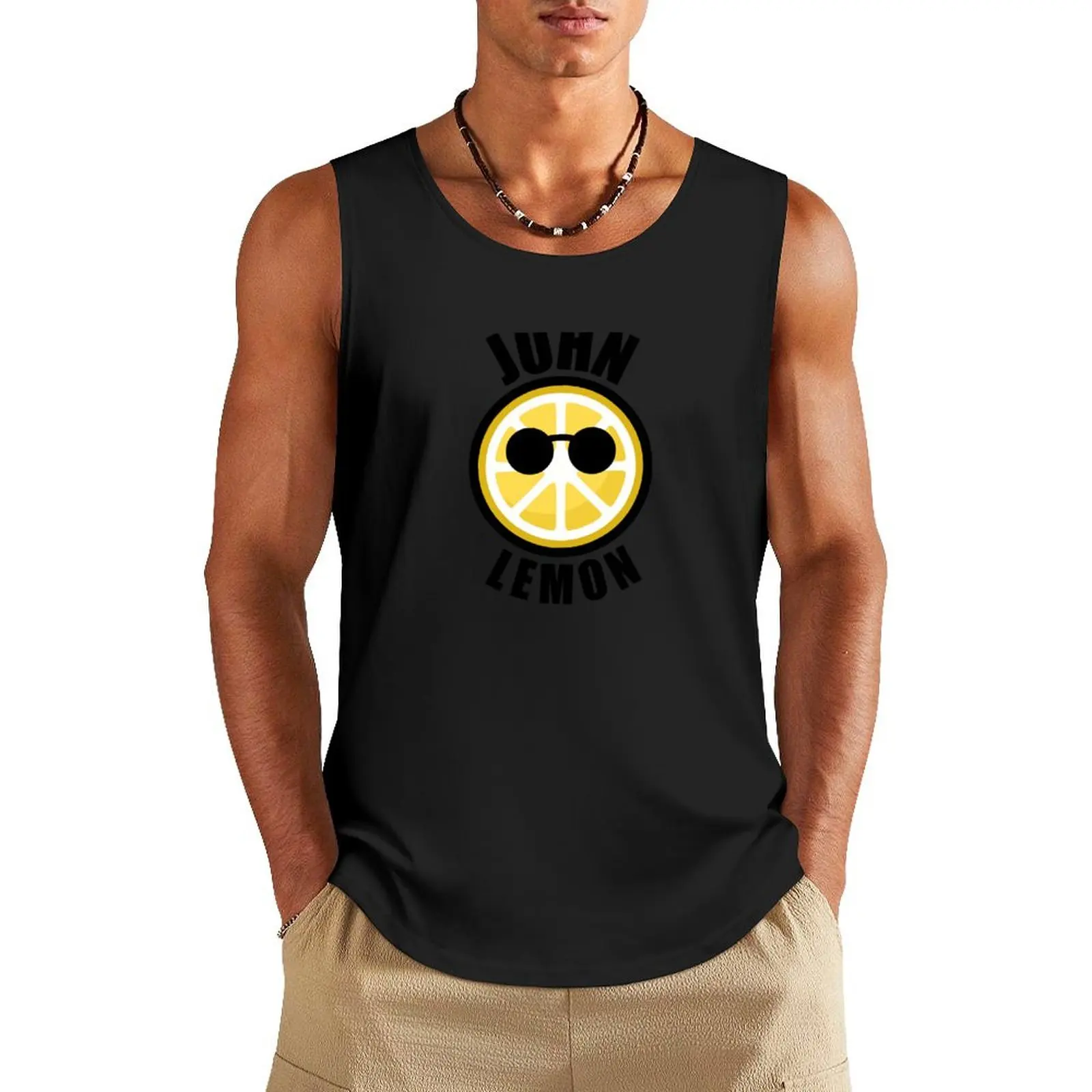 

John lemon humorous design Tank Top Vests men clothing basketball