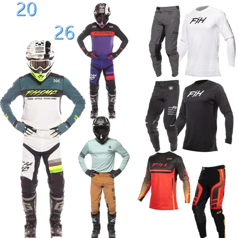 2026 FH MX Helium Moto Jersey Set Dirt Bike Motocross Gear Set shift ATV Motorcycle Combo Off Road Jersey And Pant