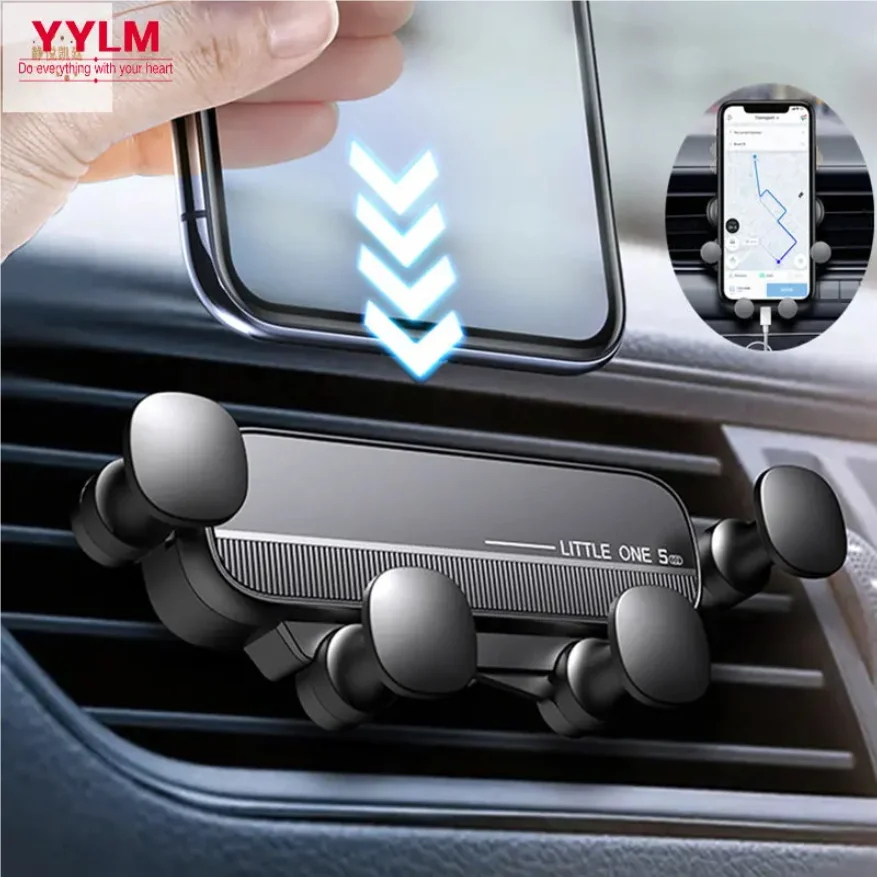 

Gravity Car Phone Holder Air Vent Mount Cell Phone Holder in Car Mobile Support For iPhone 15 16 17 Xiaomi Universal GPS Stand