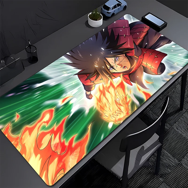 

Mouse pad Large NARUTO Uchiha Madara e-sports game player mouse pad laptop keyboard pad non-slip mat coaster PC carpet Mousepad