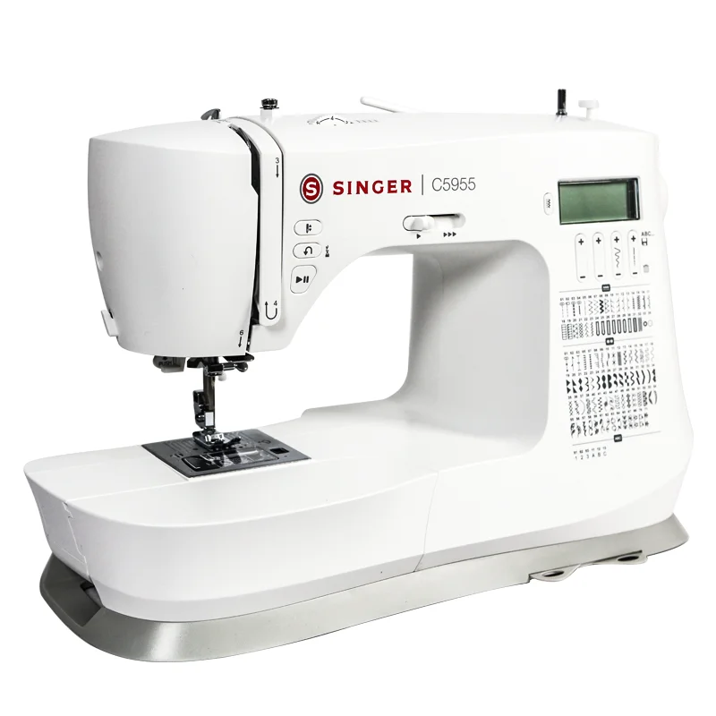 C5955 New Multifunctional Home Electronic Sewing Machine Automatic Feed Thick/Thin Stitching Overlocking Buttonhole Features