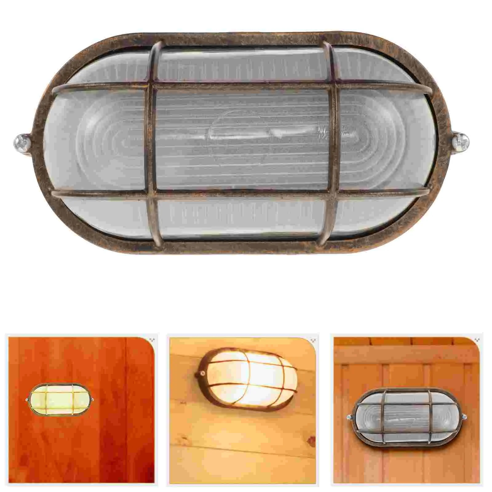 

Wall Lights Anti-explosion Lamp Fixture Shell for Sauna Glass Die Cast Aluminum Professional Multi-use Room Steam