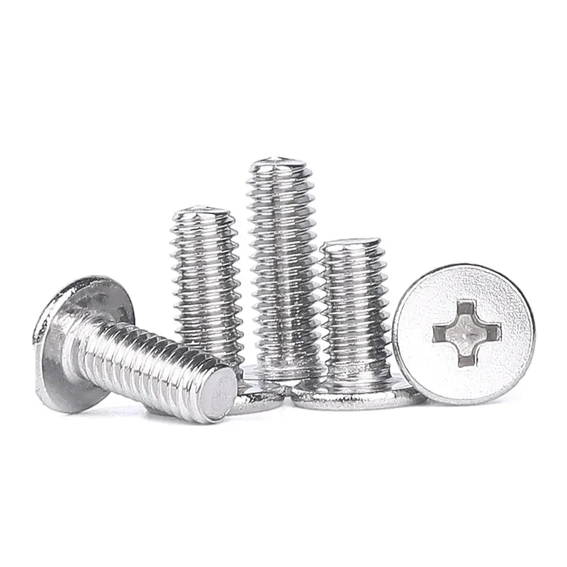 M3 M4 CM Ultra Thin Flat Head Bolts 304 Stainless Steel Cross Recessed Screws for Computer Laptop Repair Assembly