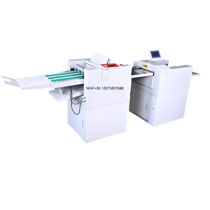 Digital Paper Creasing Booklet Maker Trimmer Folder Machine Equipment for Stitching Folding Cutting Core Motor Component Delta