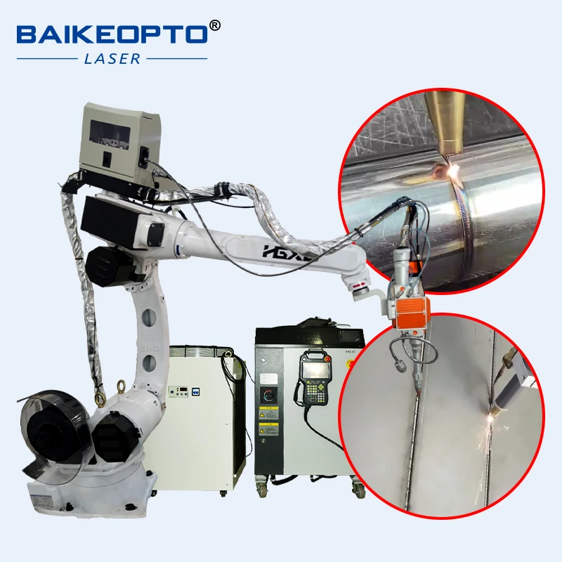 Manipulator Automatic Robot Optical Fiber Laser Welder Machine For Curve Welding